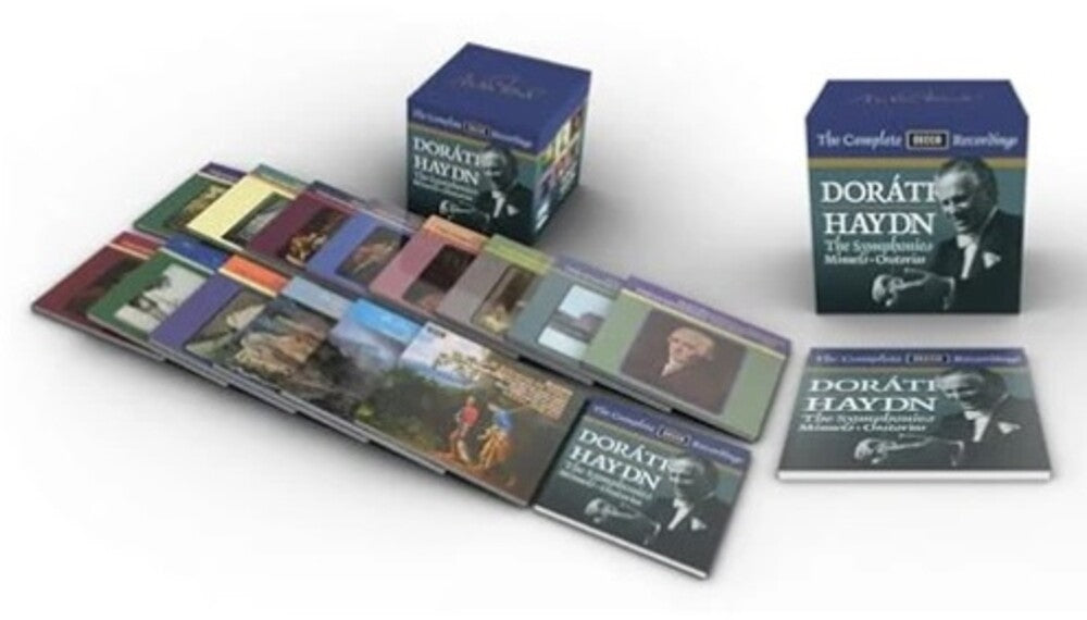 the album cover for Antal Dorati  / Philharmonia Hungarica - Haydn: The Complete Decca Recordings (Box)