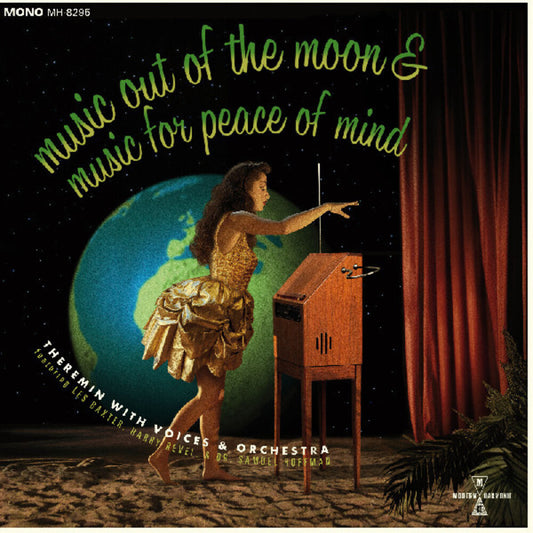 the album cover for Harry Revel  / Baxter,Les, / Hoffman,Samuel - Music Out Of The Moon / Music For Peace Of Mind