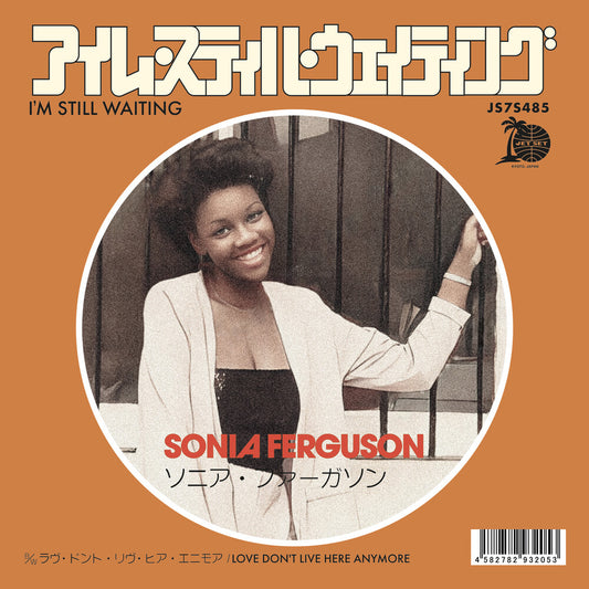 the album cover for Sonia Ferguson - I'm Still Waiting / Love Don't Live Here Anymore