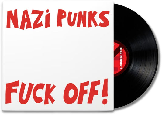 the album cover for Dead Kennedys - Nazi Punks Fuck Off / Moral Majority