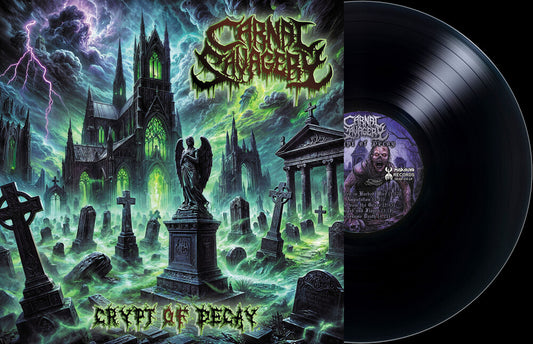 the album cover for Carnal Savagery - Crypt Of Decay [Limited Edition]