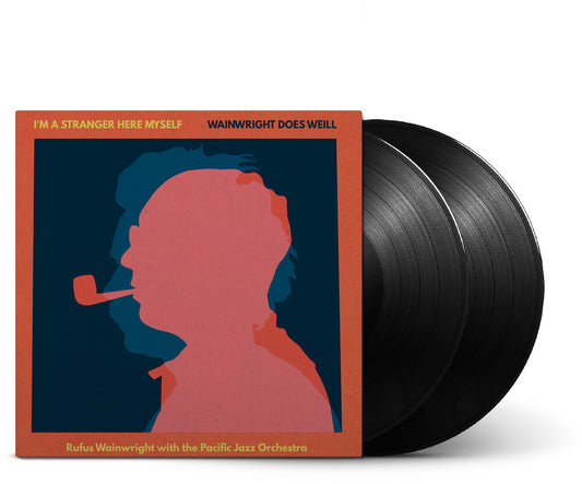 the album cover for Rufus Wainwright - I'm A Stranger Here Myself - Wainwright Does Weill