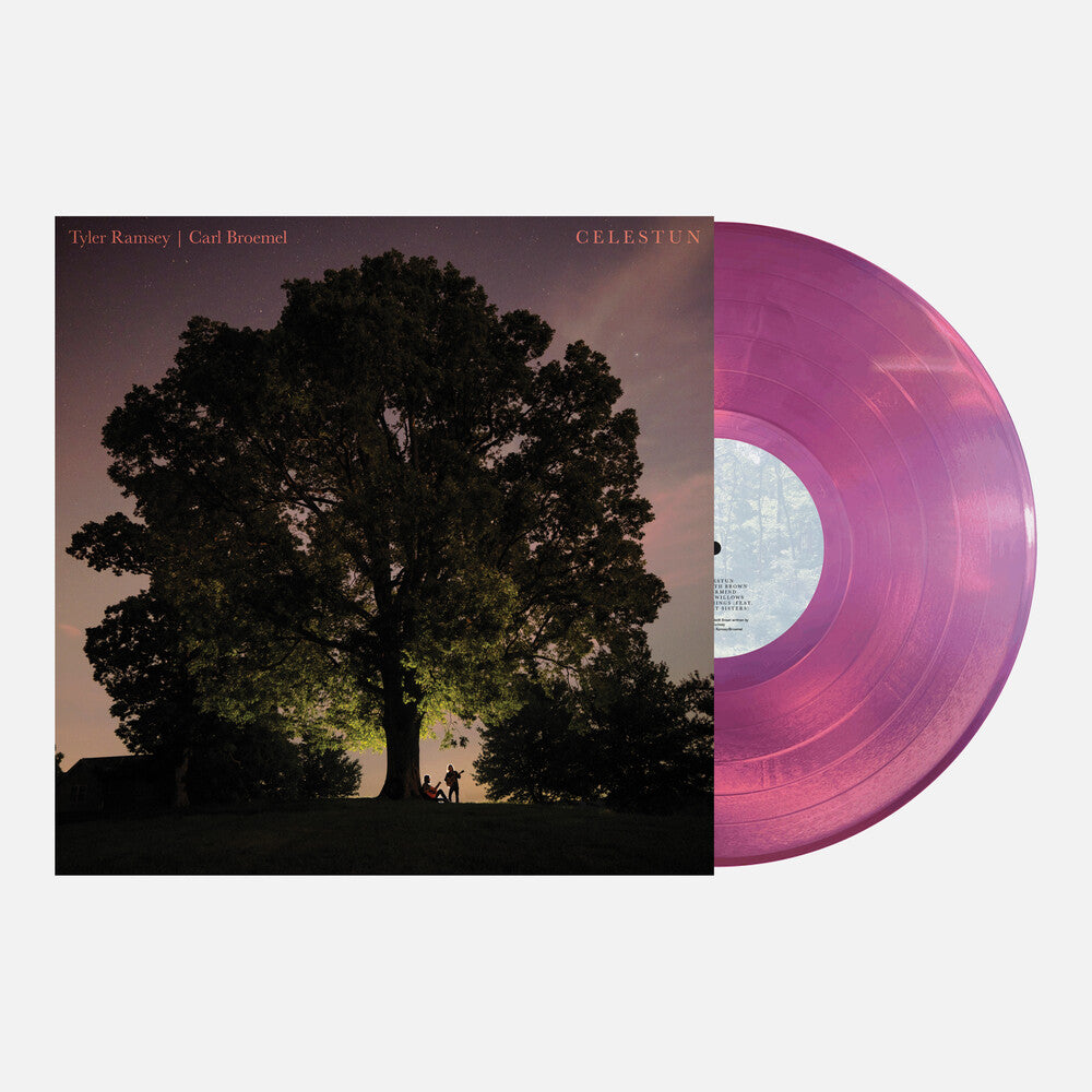 the album cover for Tyler Ramsey / Carl Broemel - Celestun [Magenta Colored Vinyl]