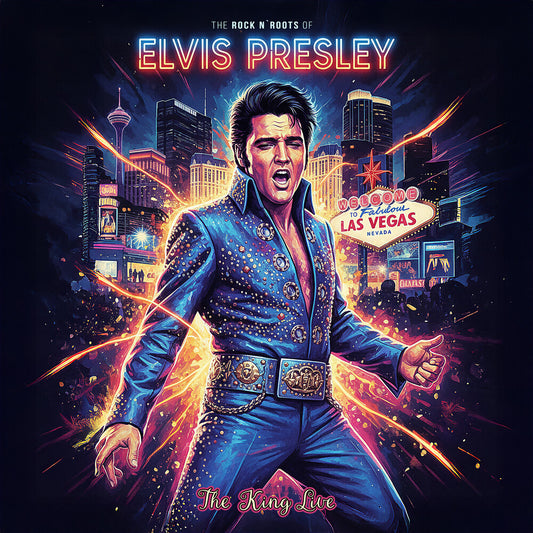the album cover for Elvis Presley - Rock N Roots Of [Blue]