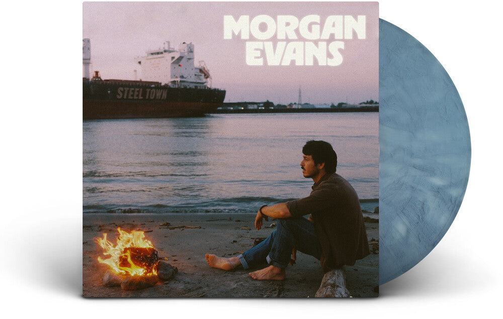 the album cover for Morgan Evans - Steel Town [Blue]