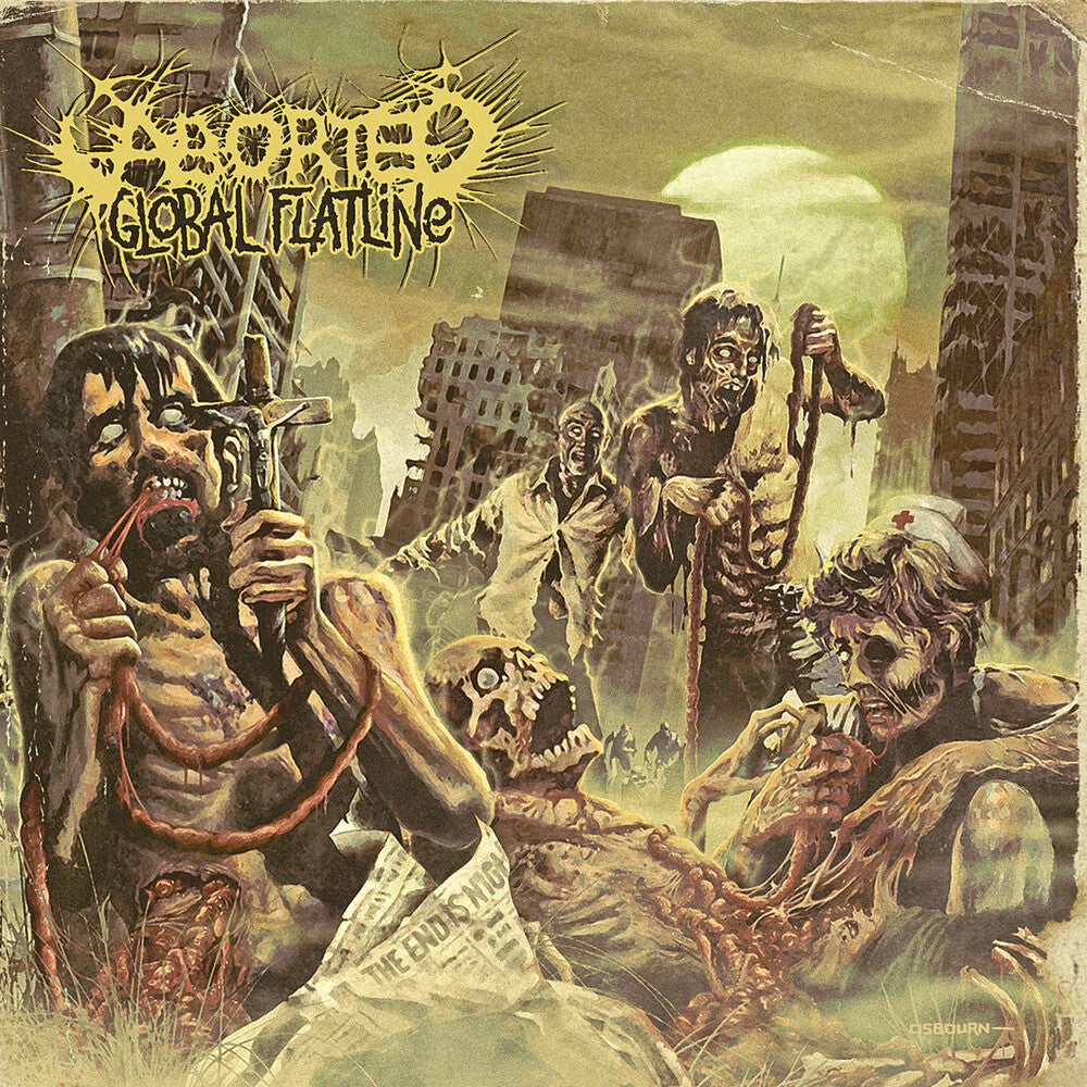 the album cover for Aborted - Global Flatline