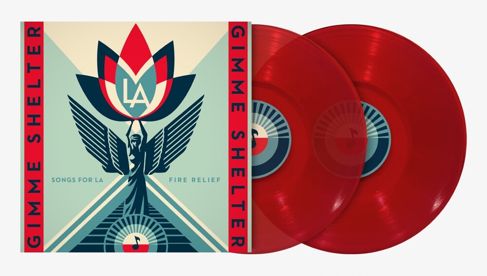 the album cover for Various Artists - Gimme Shelter: Songs For LA Fire Relief