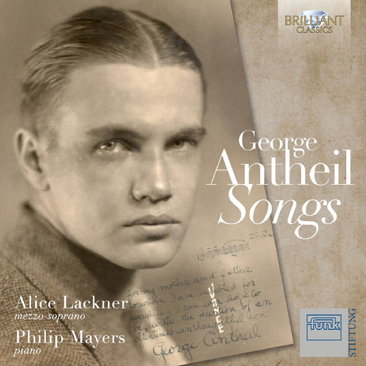 the album cover for Alice Lackner - Antheil: Songs