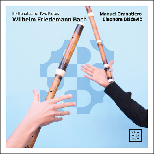 the album cover for Manuel Granatiero - W. F. Bach: Six Sons For Two Flutes