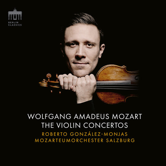 the album cover for Gonzales-Roberto Monjas - Mozart: Vn Cons