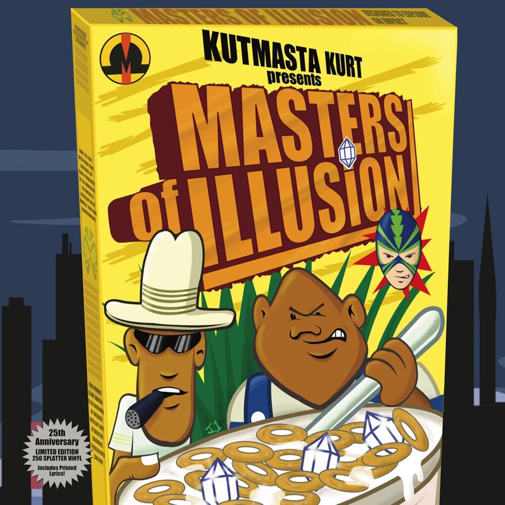 the album cover for Kutmasta Kurt - Masters Of Illusion [Splatter]