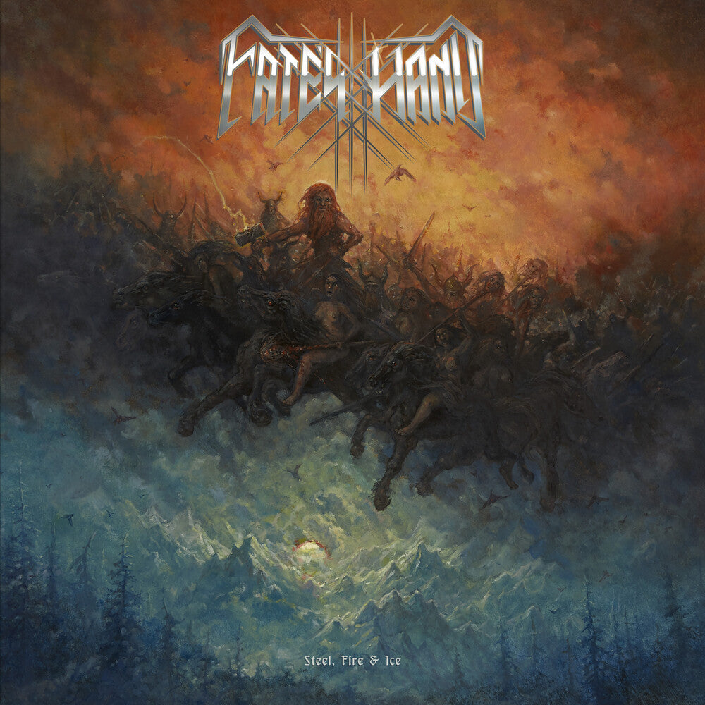 the album cover for Fate's Hand - Steel Fire & Ice