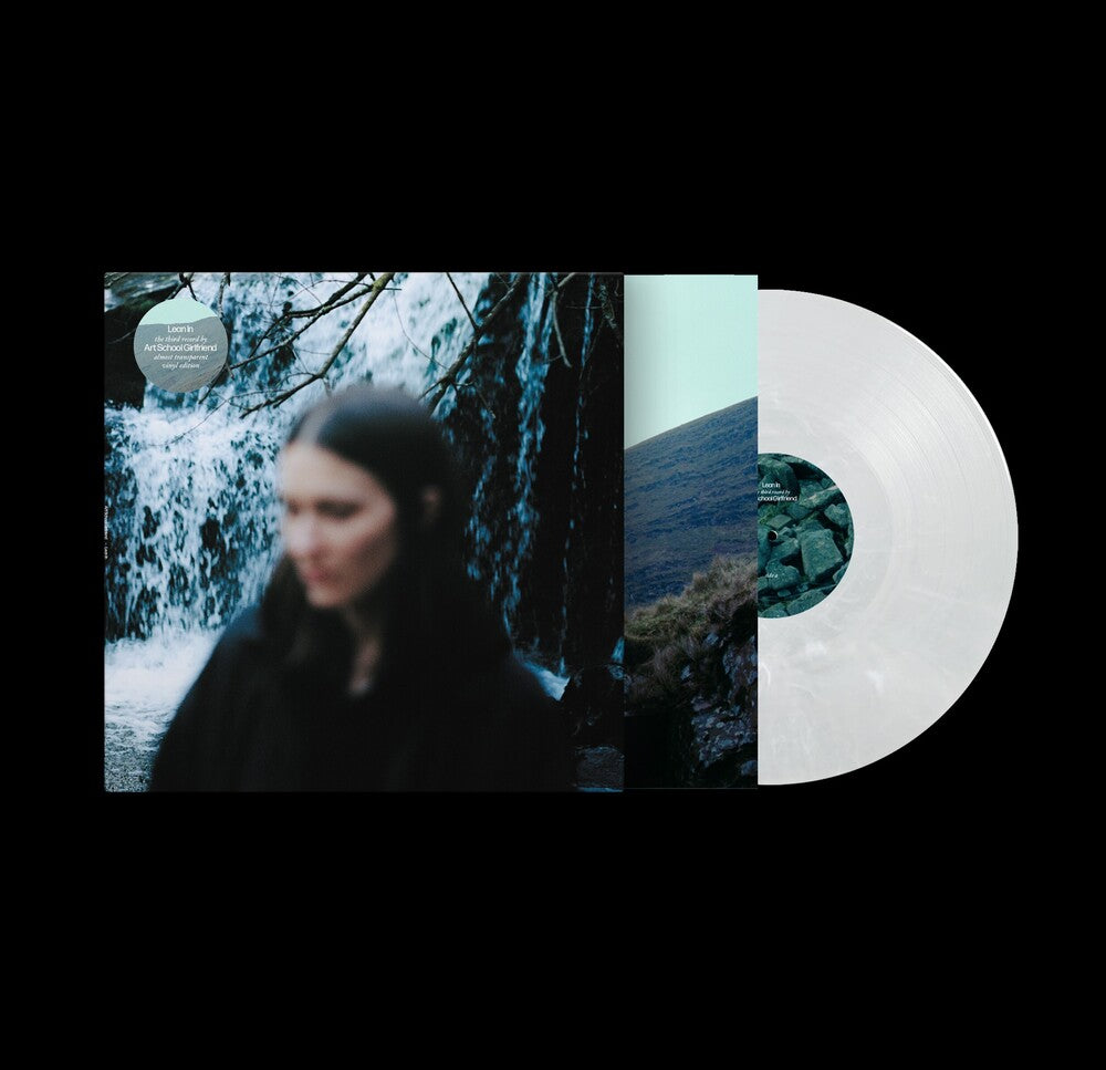 the album cover for Art School Girlfriend - Lean In [Indie Exclusive 140g Natural Clear with White Marble Colored Vinyl]