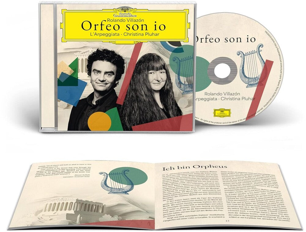 the album cover for Rolando Villazon  / L'arpeggiata / Pluhar,Christina - Orfeo Son Io