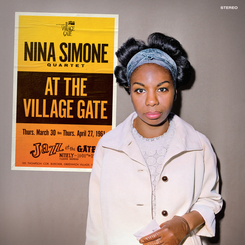 the album cover for Nina Simone - At The Village Gate [Crystal Clear 180 Gram]