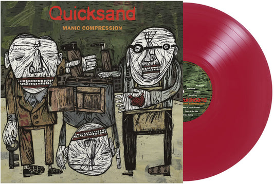 the album cover for Quicksand - Manic Compression [Open Heart Red Vinyl]
