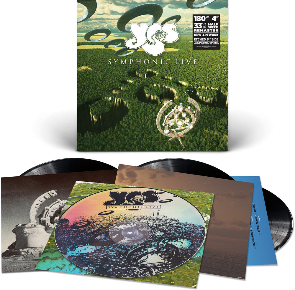 the album cover for Yes - Symphonic Live [Limited Edition 180g Half-speed 4 LP]