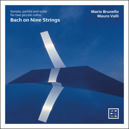 the album cover for Mario Brunello - Bach On Nine Strings - Suite Partita & Son For Two