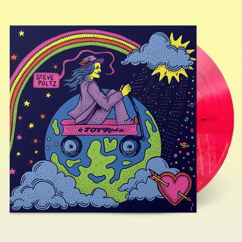 the album cover for Steve Poltz - Joyride [Pink Colored Vinyl]