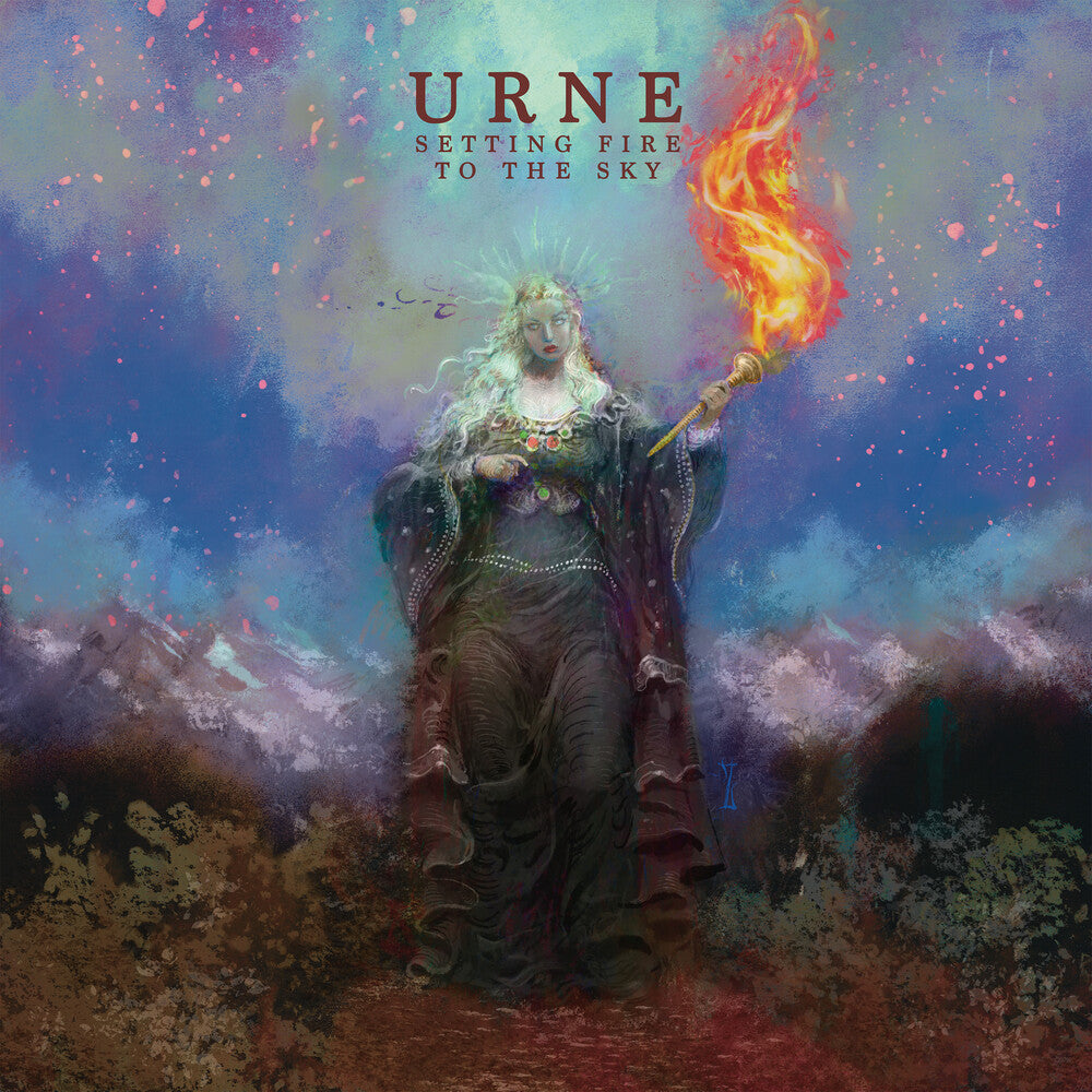 the album cover for URNE - Setting Fire To The Sky [Colored Vinyl] (Trq)