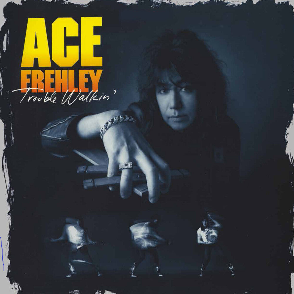 the album cover for Ace Frehley - Trouble Walkin' [Colored Vinyl] (Gate) (Grn) [Limited Edition] (Mrb)