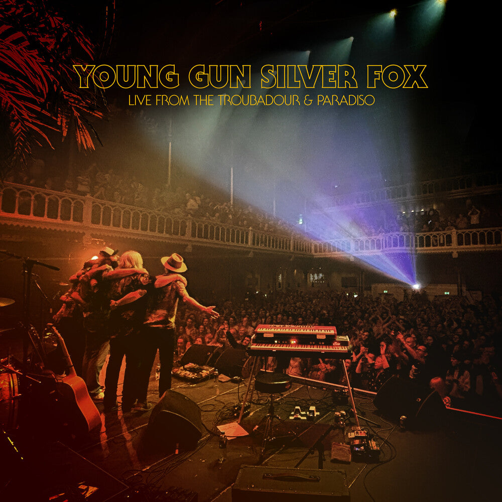 the album cover for Young Gun Silver Fox - Live From The Troubadour & Paradiso (Blue) [Colored Vinyl]