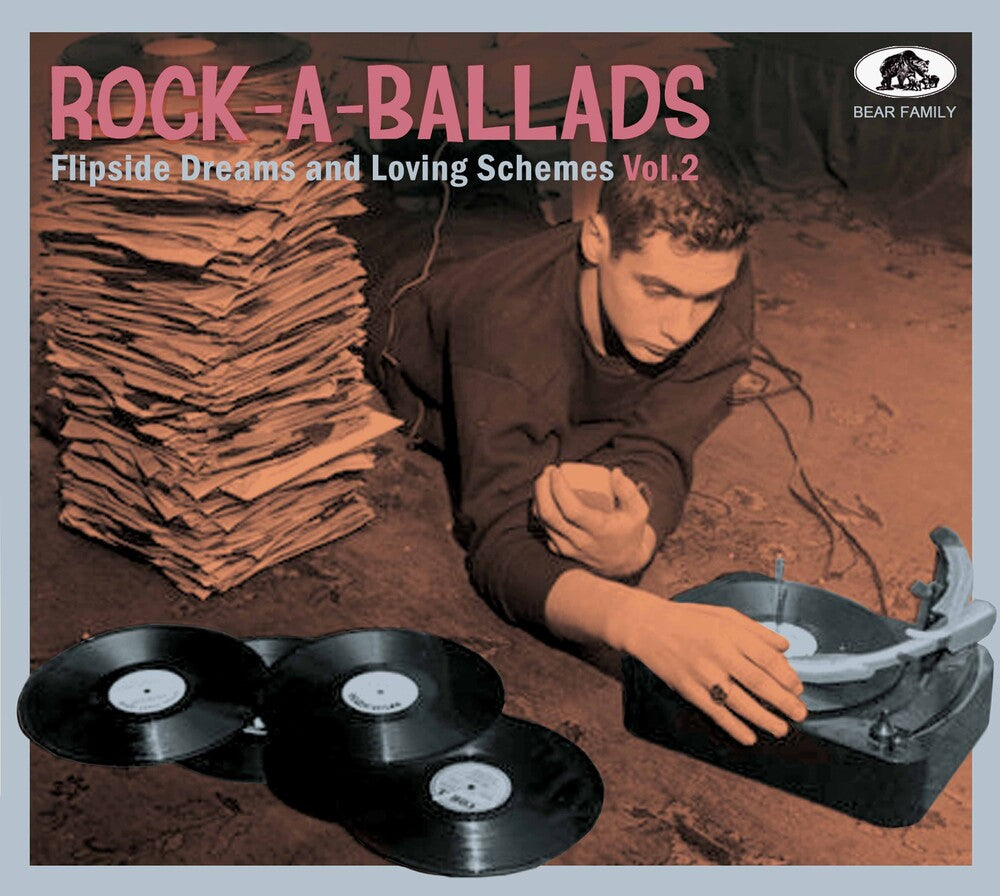 the album cover for Rock-A-Ballads: Flipside Dreams And Loving / Var - Rock-A-Ballads: Flipside Dreams And Loving / Var