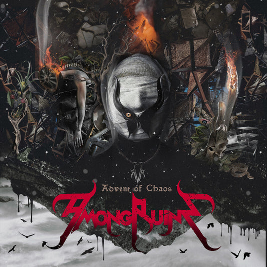 the album cover for Amongruins - Advent Of Chaos
