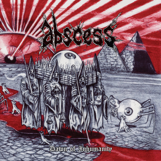 the album cover for Abscess - Dawn Of Inhumanity
