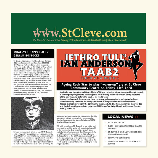 the album cover for Anderson, Ian - Thick As A Brick 2