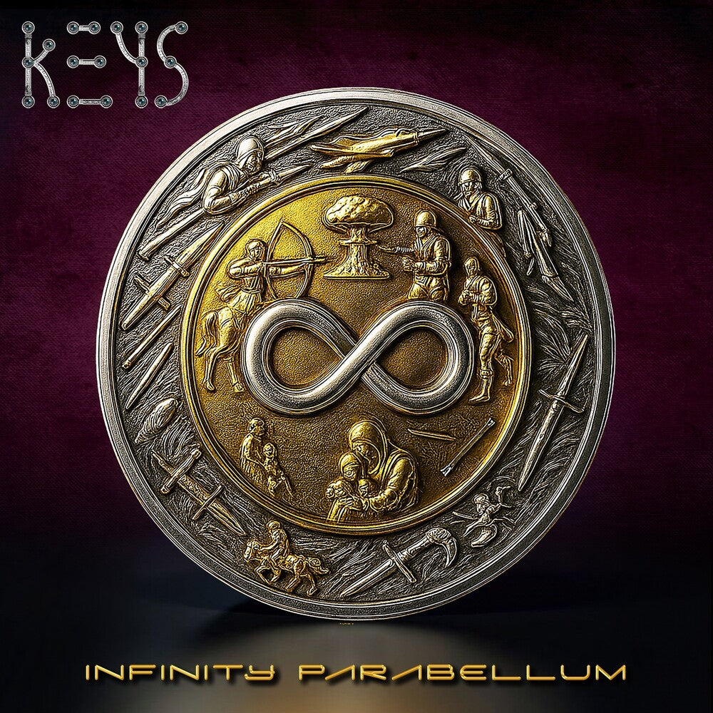 the album cover for Keys - Infinity Parabellum