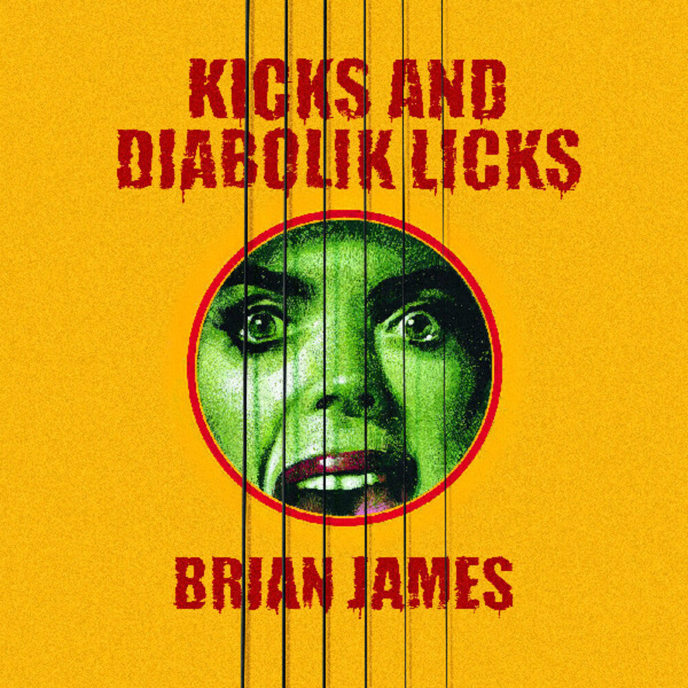 the album cover for Brian James - Kicks And Diabolik Licks [Colored Vinyl] (Ylw)