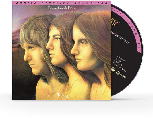 the album cover for Emerson Lake & Palmer - Trilogy