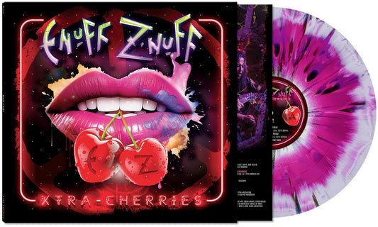 the album cover for Enuff Z'Nuff - Xtra Cherries [Black/Pink/White Splatter/Haze]