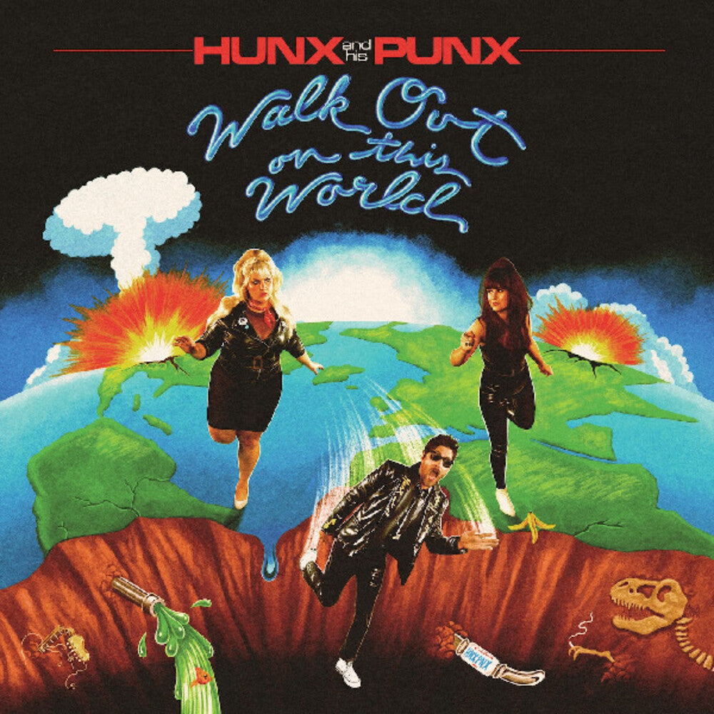the album cover for Hunx And His Punx - Walk Out On This World [Clear Vinyl] (Grn) [Download Included] (Spla)