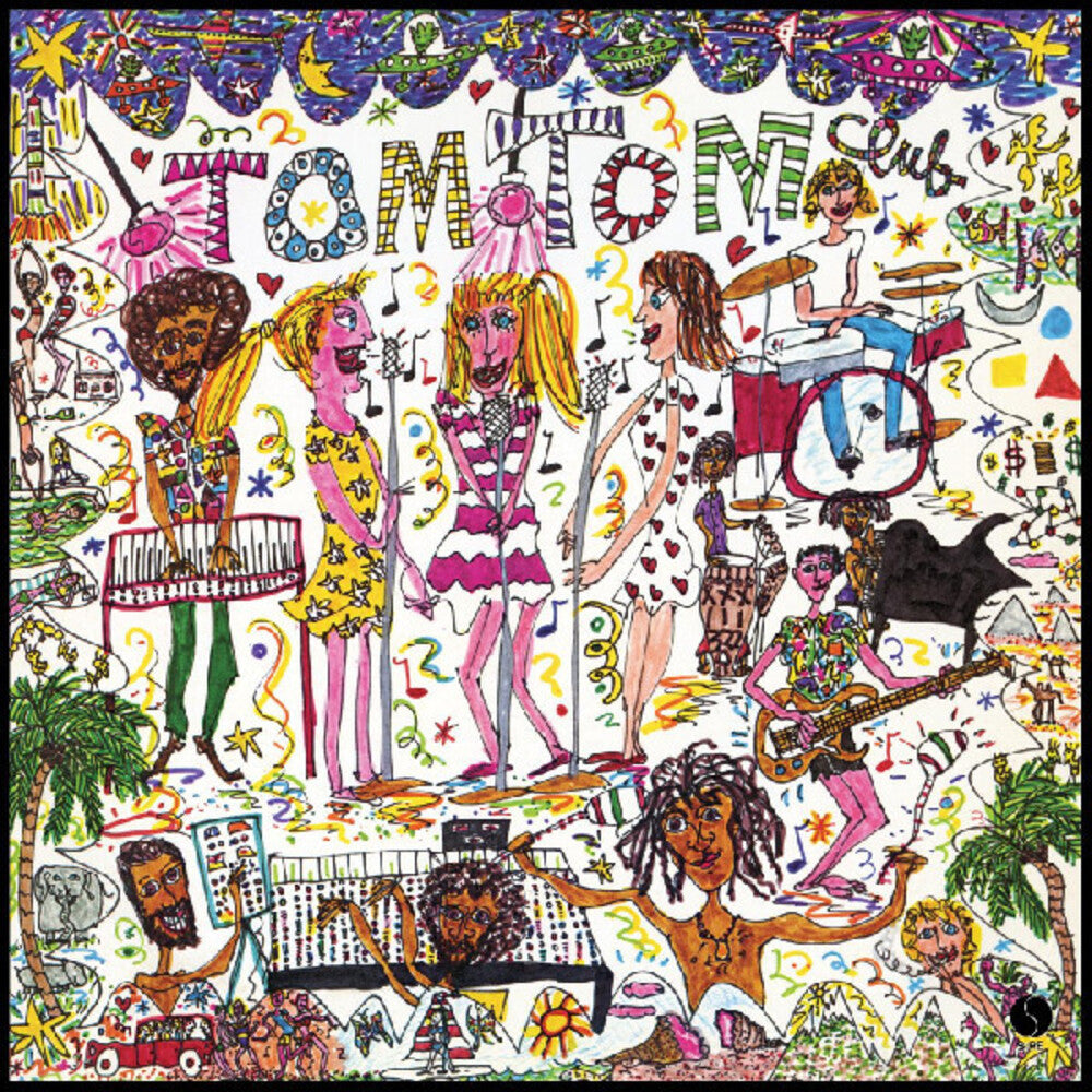 the album cover for Tom Tom Club - Tom Tom Club [Clear Vinyl] (Grn) (Pnk) (Wht) (Aniv)