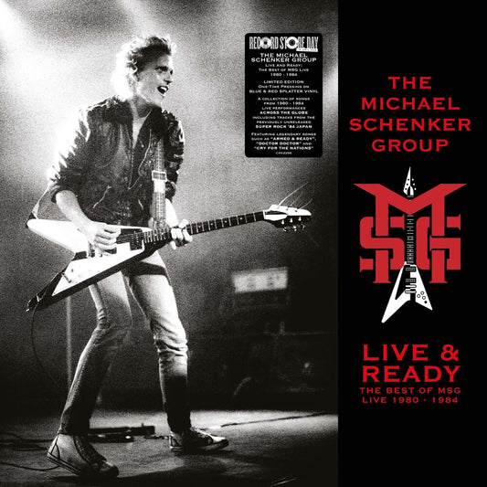 the album cover for Michael Schenker Group - Live & Ready: Best Of Msg Live 1980 - 1984 (Rsd)