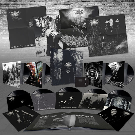 the album cover for Darkthrone - Fist In The Face Of God - 9lp 180gm Vinyl + Dvd