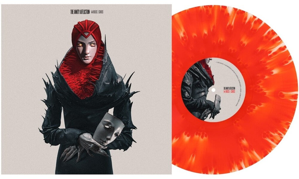 the album cover for The Amity Affliction - House of Cards [Cloudy Blood Red	]