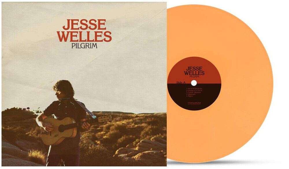 the album cover for Jesse Welles - Pilgrim [Indie Exclusive Peach]