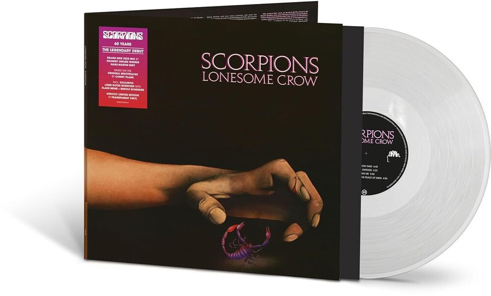 the album cover for Scorpions - Lonesome Crow [Clear 180 Gram]