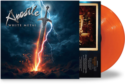 the album cover for Apostle - White Metal [Colored Vinyl] [Limited Edition]