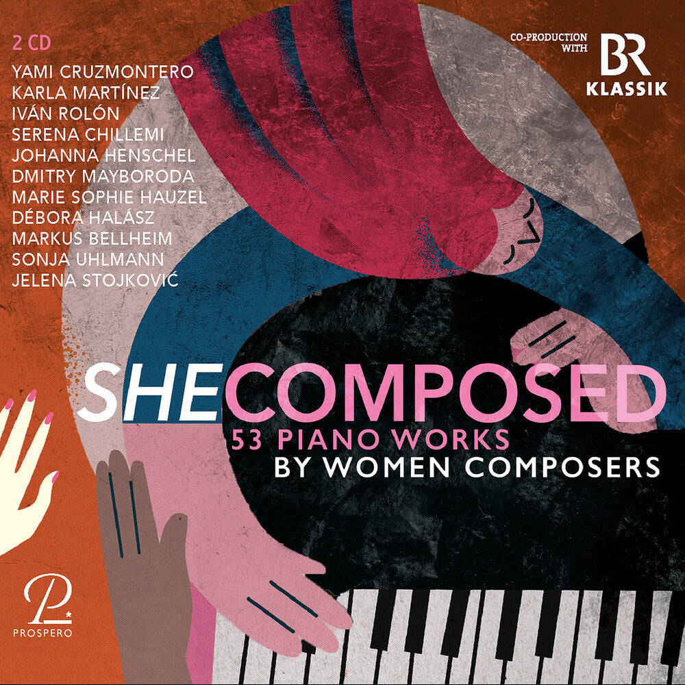 the album cover for Yami Cruzmontero - She Composes - 53 Pno Pieces By Women Composers