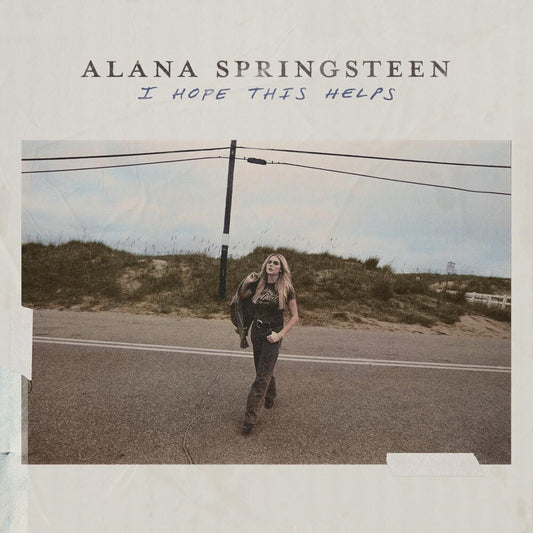 the album cover for Alana Springsteen - I HOPE THIS HELPS [Iridescent Blue]