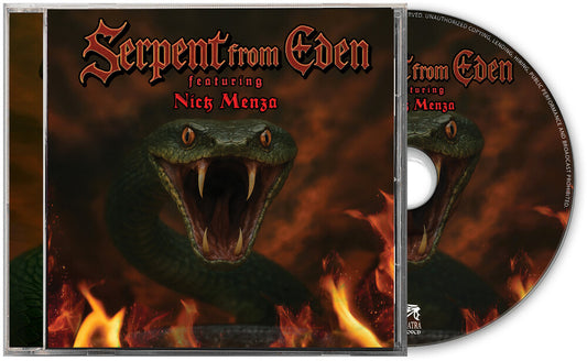 the album cover for Serpent From Eden - Serpent From Eden Feat. Nick Menza