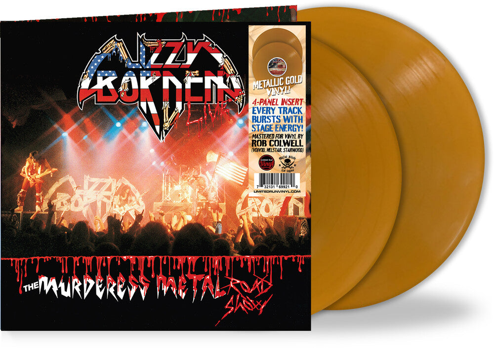 the album cover for Lizzy Borden - Murderess Metal Road Show: 40th Anniversary [Colored Vinyl]