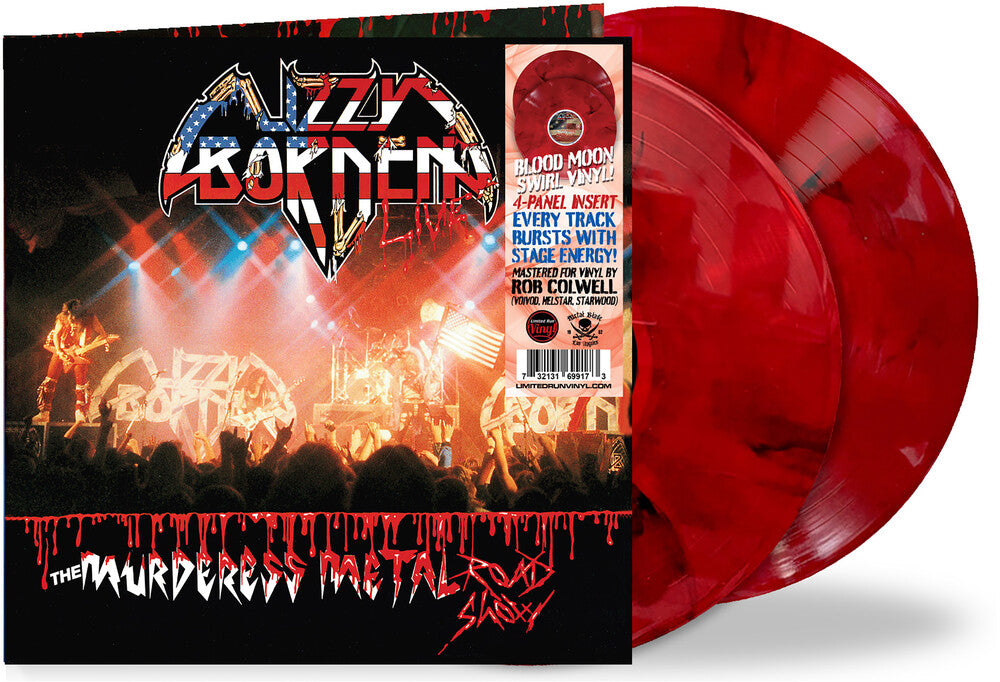 the album cover for Lizzy Borden - Murderess Metal Road Show: 40th Anniversary [Colored Vinyl]