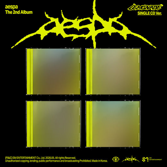 the album cover for Aespa - LEMONADE (SINGLE CD Ver.) [NINGNING]