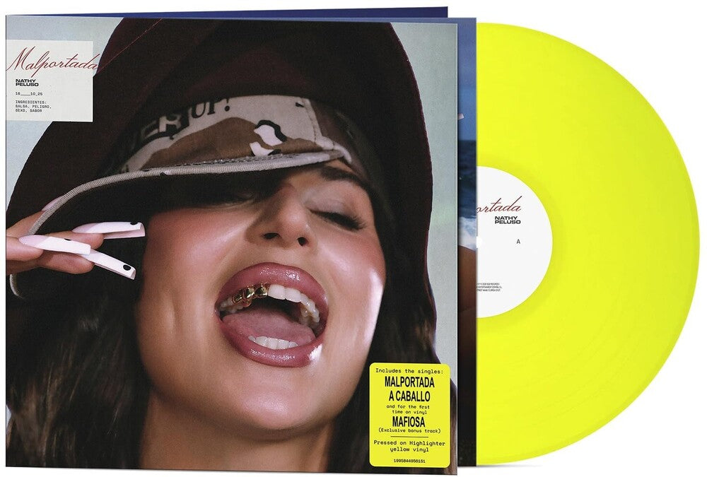 the album cover for Nathy Peluso - MALPORTADA [Highlighter Yellow]