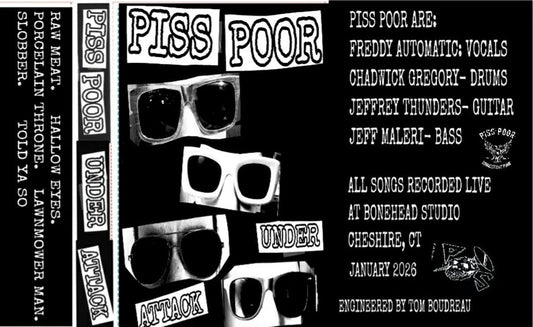 the album cover for Piss Poor - Under Attack